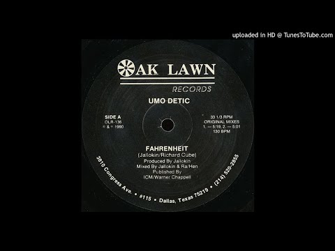 Umo Detic ‎– Fahrenheit [ᴏʀɪɢɪɴᴀʟ ᴍɪx1] ᴠɪɴʏʟ, 12" 1989/90