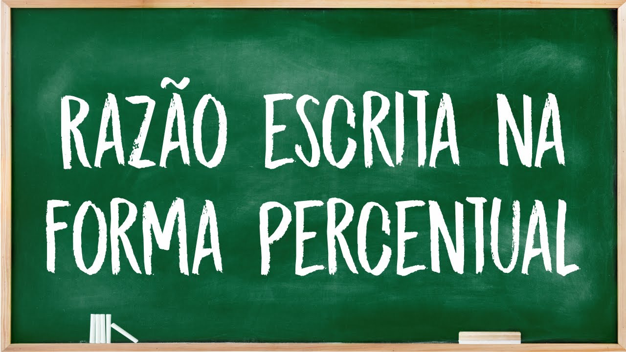 Razão escrita na forma percentual - YouTube