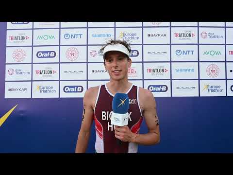 Top 3 Elite Men at the Europe Triathlon Championships in Istanbul