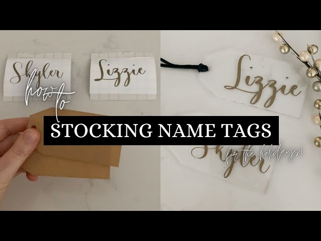 She's Crafty: How to Make Stocking Name Tags