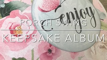 Tonic Studios Keepsake Album with Nitwits Porch Swing Digi Kit