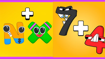 MERGE ALPHABET LORE RUN VS MERGE NUMBER RUN. (3)#alphabet #mergealphabetlore #alphabetlore #games