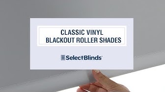 Classic Vinyl Blackout Roller Shades from SelectBlinds.com
