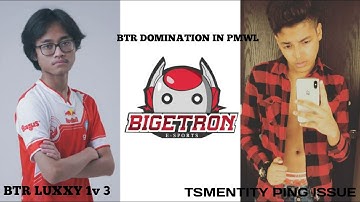BTR LUXXY 1v3 against TSMEntity | BTR PMWL DOMINATION | TSMEntity ping issue