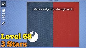Brain it on! level 68 3 stars Make an object hit the right wall