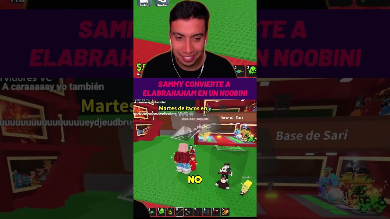 SAMMY CONVIERTE A ELABRAHAHAM EN UN NOOBINI #elabrahaham  #twitch  #twitchclips