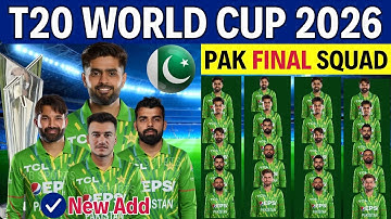 ICC T20 World Cup 2026 Pakistan Squad | Team Pak New Squad for T20 World Cup 2026 | T20 World Cup