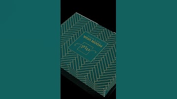 Golden Baklava Box Rendering | Realistic 3D Packaging Design