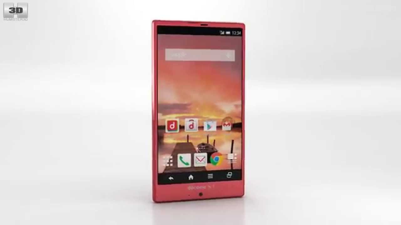 Sharp Aquos Zeta SH-01G Coral 3D model by 3DModels.org