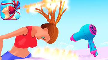HAIR SWING RUSH game BEST HAIR GAMES 💕🌈💇‍♀️ Gameplay All Levels Walkthrough iOS Android New Game 3D