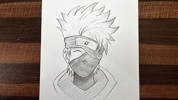 Kakashi Hatake Pencil Sketch Tutorial – Easy Step-by-Step Naruto Drawing