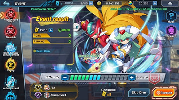 Event Pandora the "Witch" - Difficulty 8 - Rockman X Dive