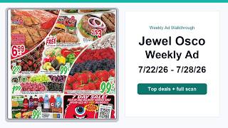 Jewel Osco Weekly Ad (7/22/26 - 7/28/26) Top 10 Deals