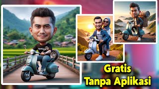 Cara Membuat Gambar Karikatur Sendiri Sedang Naik Vespa