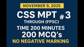 CSS MPT MOCK TEST No.2 (2025)