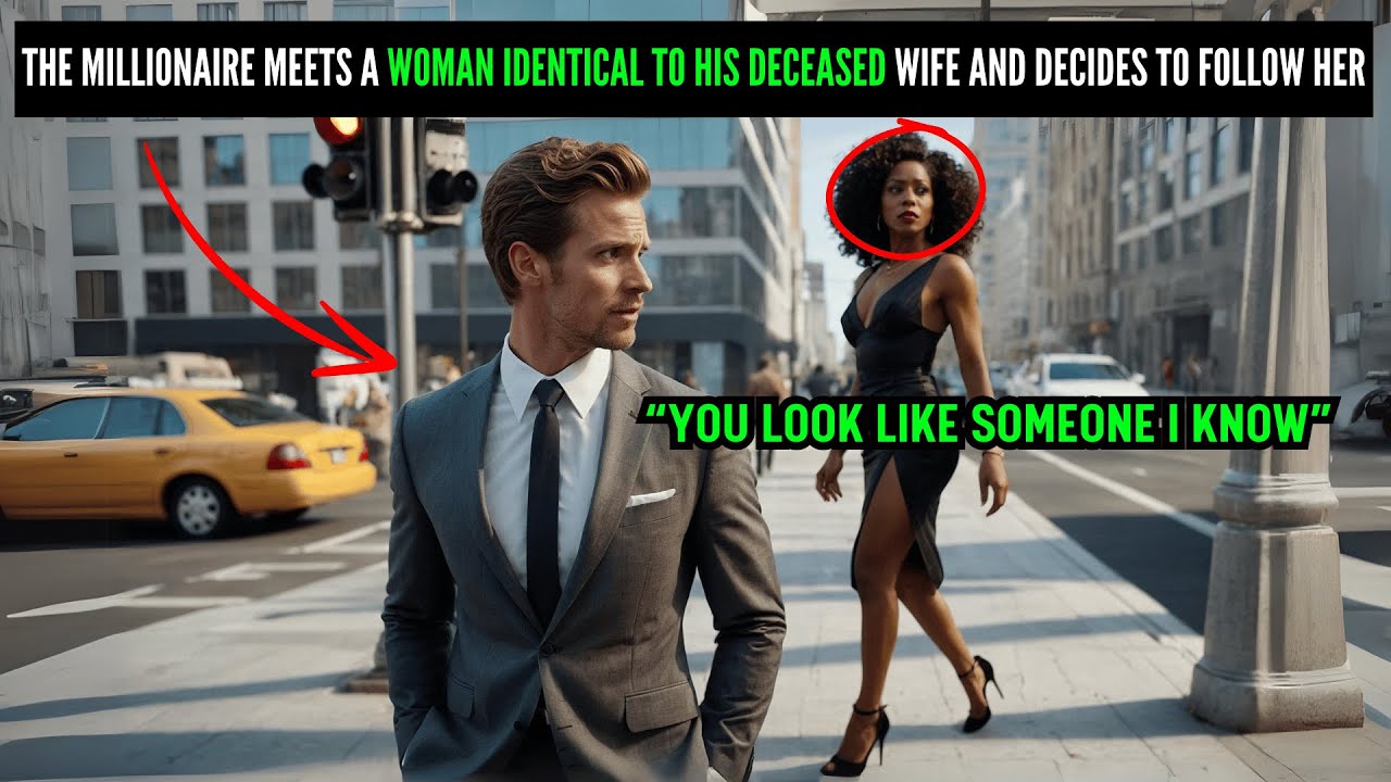 THE MILLIONAIRE MEETS A WOMAN IDENTICAL TO HIS DECEASED WIFE AND ...