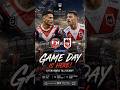 NRL Anzac Day clash. Sydney Roosters v St George Dragons
