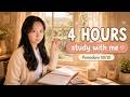 4H STUDY WITH ME LIVE 📚 50/10 Pomodoro | Quiet Korean Study Room | No Talking