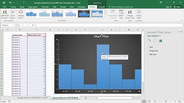 Microsoft Excel 2016: Creating Histogram Charts - Part Two