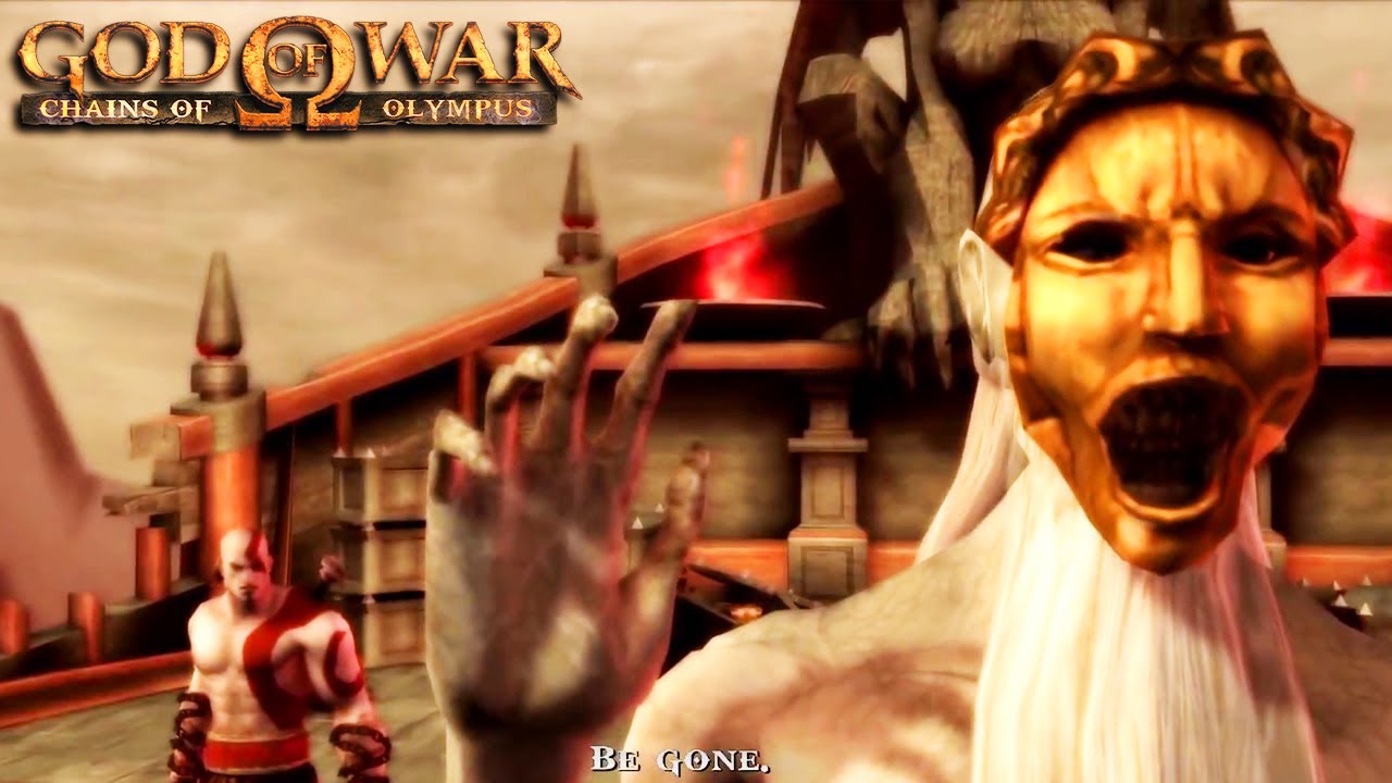 God of War Chains of Olympus Charon defeats Kratos and throws him