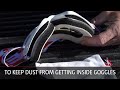 Applying Baby Oil To Goggles | DR Quick Tips