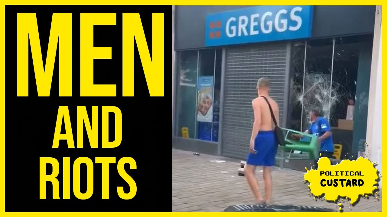 MEN & RIOTS: Why Are These Men Smashing Up A Greggs? - YouTube