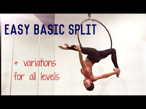 Beginner Aerial Hoop Tutorial: Gazelle Split + Intermediate Variations