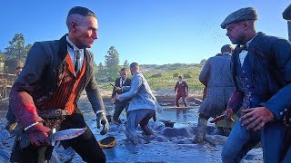 Pinkertons vs Cornwall&#39;s Guards | Red Dead Redemption 2 NPC Wars 115