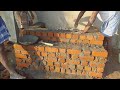 big stair technology-How to build brick stair step by step process-rendering sand and cement