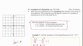 9.3A1 Precalc - Hyperbola asymptotes