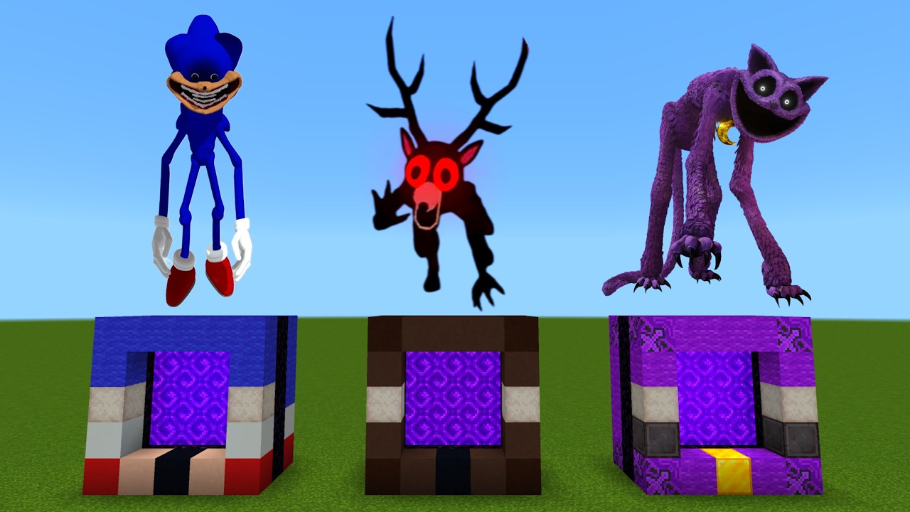 How To Make A Portal To Shin Sonic 99 Nights in the forest CatNap In Minecraft