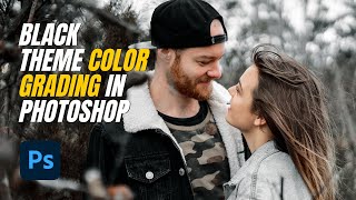 Easy Black Theme Color Grading in Photoshop screenshot 5