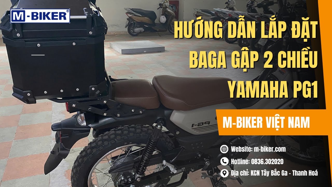 Hướng dẫn lắp đặt baga gập hai chiều PG1 | Phụ kiện moto MBiker