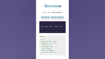 Smooth Navbar Animation with HTML & CSS | Web Design in Motion