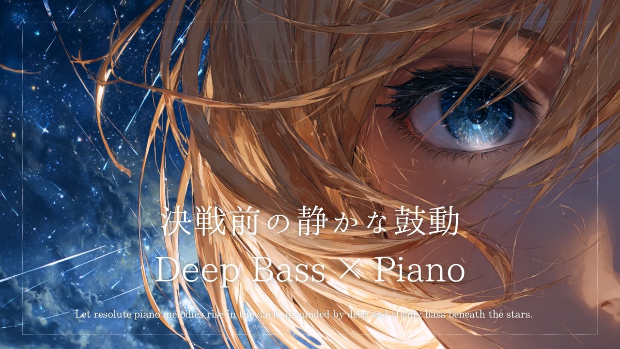 【重低音BGM】静かなる決意｜作業用BGM（Deep Bass × Piano × Cinematic）