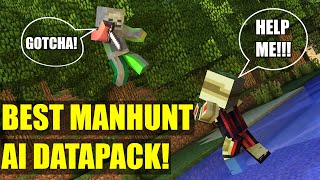 BEST MINECRAFT MANHUNT DATAPACK 1.19 | MINECRAFT RUNNER VS AI HUNTER