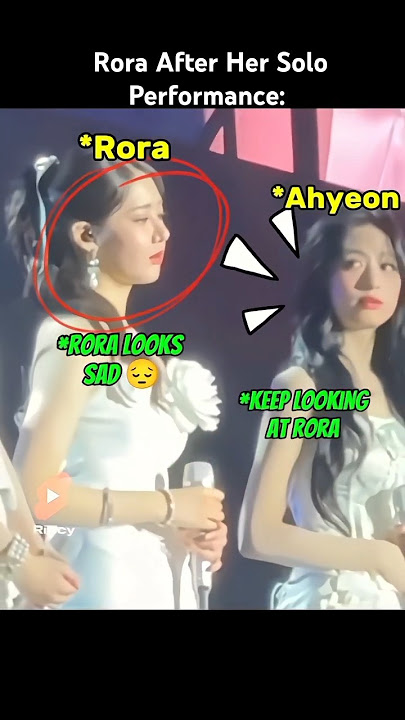 Ahyeon Notices Rora Looks Sad After Solo Performance 🥹#babymonster #ahyeon #fypシ゚viral #shorts