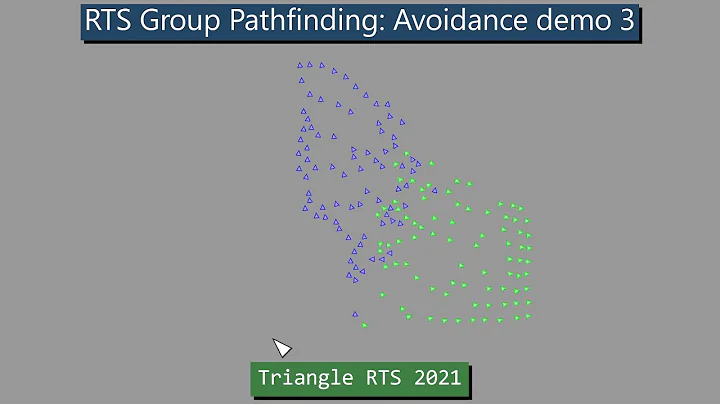 RTS Group Pathfinding: Avoidance Demo 3