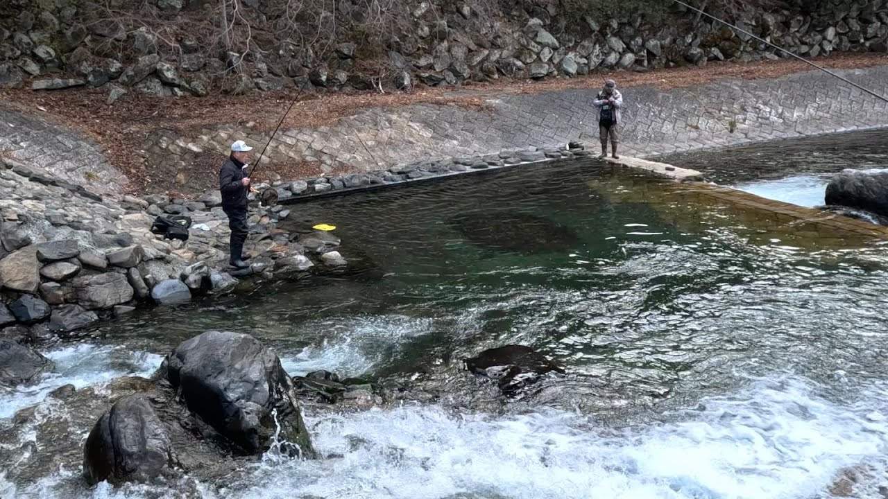 Fishing near Yase-Hieizanguchi Station, Takano River, Kyoto, Japan