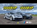 Street kings1000bhp bmw m5 vs 1000bhp 911 turbo s