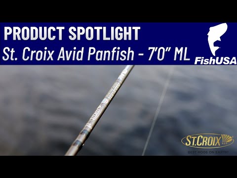 St. Croix Avid Panfish Spinning Rod - ASPS70MLXF - When To Use It 