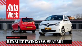 Renault Twingo Electric vs. Seat Mii Electric - AutoWeek dubbeltest - English subtitles