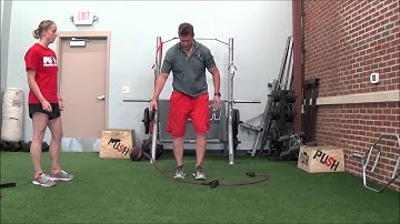 Reverse Lunge & Curl Press with Resistance Band