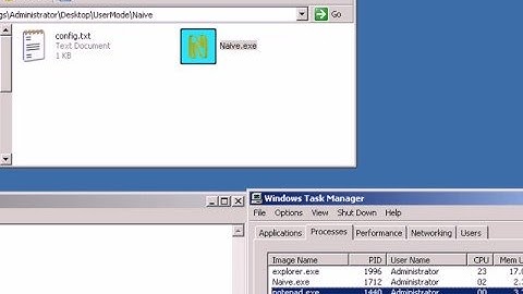 Naive process hiding method