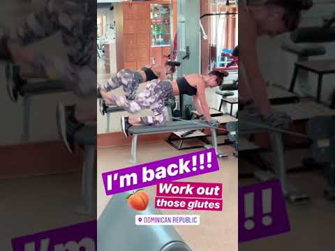 Η Χριστίνα Μπόμπα "λιώνει" στο γυμναστήριο