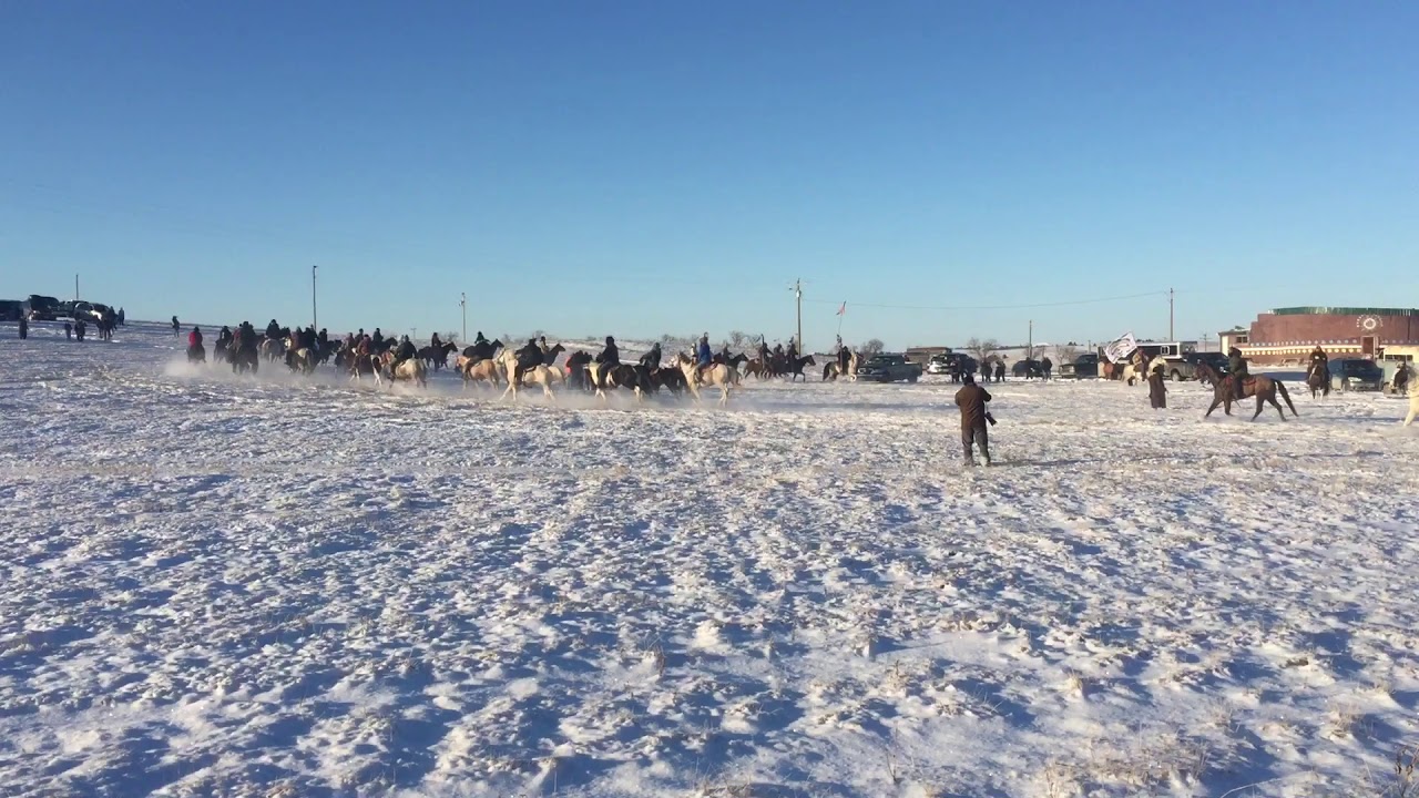 Big Foot Rider 2018 Big Foot riders arrive at Wounded Knee after riding 200 miles in 2 ...