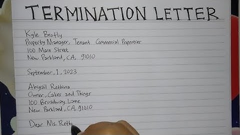 How To Write A Lease Termination Letter Step by Step | Writing Practices