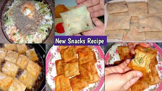 New easy snacks recipe|New Smosa style|Packet Smosa snacks#cooking