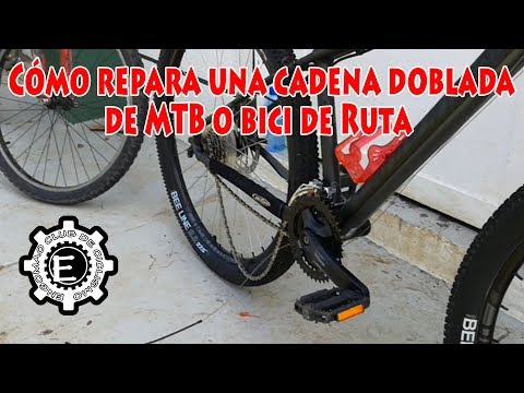 Cómo reparar una cadena doblada de MTB o Bici de Ruta sin herramientas -  YouTube