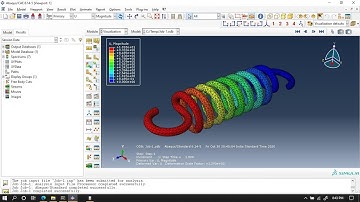 structural Analysis on tensile Helical spring in Abaqus 6.14